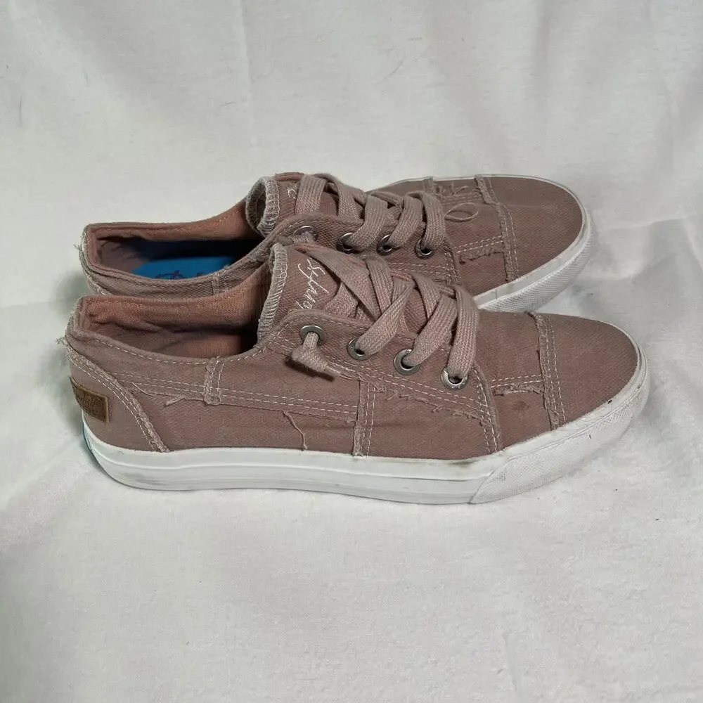 Blowfish Malibu Dusty Rose Canvas Sneakers Size 8